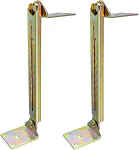Enenes 10-Gear Adjustable Angle Hinges 2PCS, Heavy Duty Lift Rod Mechanism