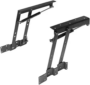 Lift up Top Modern Coffee Table Desk Mechanism Hardware Fitting Convertible Furniture Hinge Spring Stand Rack Bracket 240mm/9.45 Inch (Air-Operated)