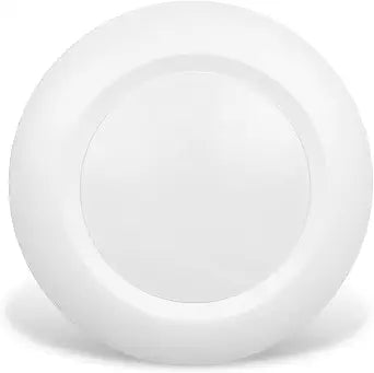 6 Inch LED Low Profile Recessed & Surface Mount Disk Light, Round, 15W, 900 Lumens, 3000K Warm White, CRI80, Driverless Design, Dimmable, cETLus Listed, White(1 Pack)