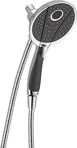 Delta Faucet 4-Spray In2ition Dual Shower Head with Handheld Spray, Chrome Shower Head with Hose, Handheld Shower Heads, Showerheads & Handheld Showers, Detachable Shower Head, Chrome 58467