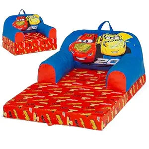 Delta Children - Cars Cozee Buddy Flip-Out Kids Chair, Blue