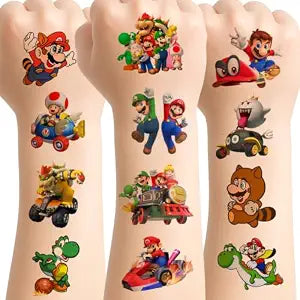56 PCS Cute Cartoon Temporary Tattoos for Kids Party
