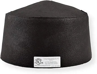 Tenmat FF109-300 One Hour UL Fire Rated Recessed Light Cover, Black; For Solid Wood Joists, Open-web Wood Trusses or I-shaped Wood Joists On Max 16" On Center (Pack of 1)