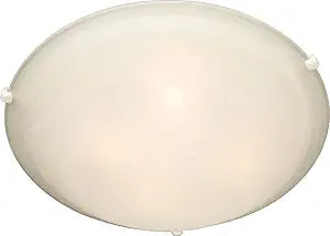 Maxim Lighting Malibu 4-Light Flush Mount | White Finish | Glass Shade | Transitional Hallway Flush Mount Ceiling Light | 11060MRWT