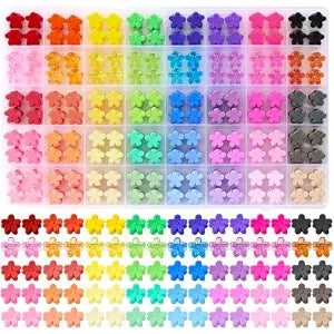 160pcs Baby Flower Hair Clips, Funtopia 40 Colors Small Mini Hair Clips