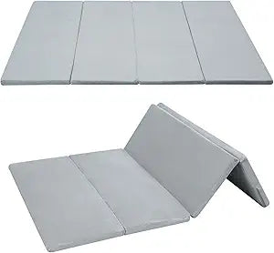 MeMoreCool Foldable Kids Floor Mattress, Large 6x4 FT Play Mat, Thick Foam Tatami Futon Mat for Kids Play Area, Foldable Floor Play Pad for Playroom