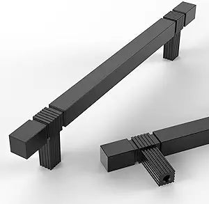 Asidrama 10 Pack 5 Inch(128mm) Matte Black Kitchen Cabinet Handles, Cabinet Pulls Kitchen Cabinet Hardware for Cupboard Drawer Pulls