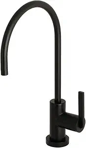 Kingston Brass KS8190CTL Continental Water Filtration Faucet, Matte Black, 57/8 in. Spout Reach