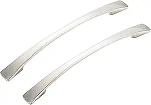 6" Satin Nickel Kitchen Cabinet Dresser Drawer Handle Pull Hardware, 128mm (5") Hole Centers, 04SN128, 25 Pack