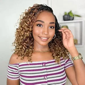 Yewell Goddess Box Braids Crochet Hair 10inch,9Packs,Boho Crochet Braids