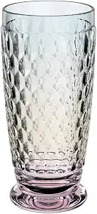 Villeroy & Boch Boston Pearl Long Drink Glass, 13.5 oz, Crystal Glass for Cocktails, Made in Germany, Dishwasher-Safe
