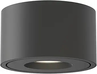 Maxim Lighting Fulcrum 1-Light 2.75" Flush Mount | Matte Black Finish | Glass Shade | Modern Industrial Flush Mount Ceiling Light for Mudrooms | Damp Rated Hardwired Installation | 86250BK