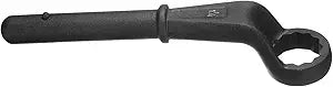 HARFINGTON Offset Box End Tubular Handle Wrench 1-1/4" CR-V 12 Point Offset Single End Torx Wrench High Neck Tubular Box Wrenches for Tightening Remove Screws and Fasteners, Black