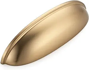 JOY DECOR 10 Pack 5" Champagne Bronze Cup Drawer Pulls, Kitchen Cabinet Handles, 5 Inch (128 mm) Hole Center