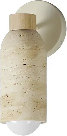Maxim Lighting Pompeii 1-Light Pendant Light | Travertine/Oyster Finish | Stone Shade | Kitchen Dining Pendant | 10621TVOY