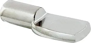 1000 Pack Rok Hardware Heavy Duty 1/4 inch (6.35mm) Shelf Pin Spoon Shaped Cabinet Support Pegs Holder, Metal, Nickel Finish - ROKSP14N