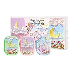 Fresh Flower Season Solid Perfume Set, 4g Each, 3 Piece