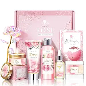 Gifts for Women, Happy Birthday Gifts for Women with Rose Self Care Gift