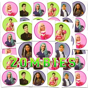 Disney Zombies Tattoos Party Favors Bundle - 72 Pc Individual Tattoos