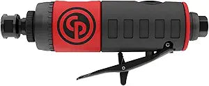 Chicago Pneumatic CP7411 - Air Die Grinder Tool, Welder, Woodworking, Automotive Car Detailing, Stainless Steel Polisher, Heavy Duty, Straight, 1/4 Inch (6 mm), 0.56 HP / 420 W - 22000 RPM