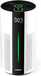 ECOSELF Air Purifiers for Home, Air Purifiers for Bedroom 360┬░ Air Intake with Smart Auto Mode for Pet/Office/Living Room