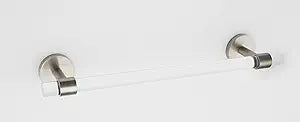 Alno A7220-18-SN Contemporary Acrylic 18 Inch Wide Towel Bar