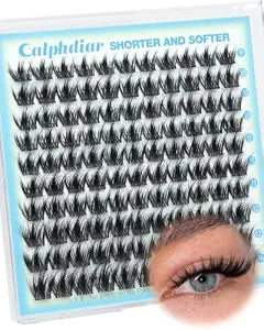 Calphdiar Manga Lashes Clusters Wispy Fluffy Eyelash Clusters 9-14mm