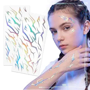 2 Sheets for KPOP Demon Hunters Temporary Tattoos for Kids