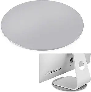 360 Rotation Monitor Swivel Base, Silver Aluminum Alloy Computer Screen Monitor Turntable Stand Flat Panel TV Rotating Swivel Base Mat for iMac,Laptop,Potted Plants,Arts & Crafts and More
