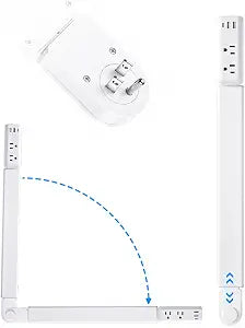 Electrical Outlet Extender Stick,Extends 22"-34" with USB C,USB A & 2 AC Outlets,180 Rotating Vertical Wall Plug Extension Outlet for Hard to Reach Spaces Behind Sofa,Dorm Bed,Nightstands and More.