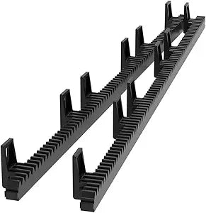 TOPENS RNH2 Heavy Duty Reinforced Nylon Gear Rack with Metal Insert for All Sliding Gate Opener Operator Including Mounting Hardware Set of 2 pcs Gear Racks, Total 6.5 Feet