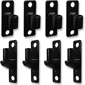 4 Pack Heavy Duty Gate Hinges (4 Inch), 304 Stainless Steel Wall Mount Metal Hinge, 600lbs Capacity Fence gate Hinges, 6mm Thickness Farm Hinges for Fence Farm Barn Gate