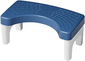 Toilet Stool for Squatting Posture, PP Bathroom Toilet Assistance Step, Anti-Slip Potty Stool, Navy Blue