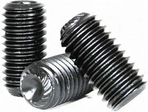 Socket Set Screw, Knurled Cup Point, 1/2-13 x 3", Alloy Steel, Black Oxide, Hex Socket (Quantity: 10) Coarse Thread, 1/2 inch Grub/Blind/Allen/Headless Screw, Length: 3 inch