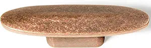 Goo-Ki 12 Pack Antique Copper Oval Cabinet Knobs Zinc Alloy Drawer Knobs - 3" Full Length Vintage Copper Single Hole/Screw Cabinet Pulls Dresser Handles Solid Kitchen Hardware