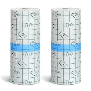 Tattoo Aftercare Bandage Autdor 2 Rolls 6"x 2 Yard Second Skin Tattoo Cover Up Patch Waterproof Tattoo Bandages Breathable Tattoo Cover Up Tape Transparent Tattoo Wrap for Tattoo Cover Protection Film