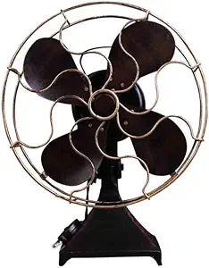 EXCEART 1pc Bedroom Iron Fan Antique Fan Work Decor Home D├⌐cor Antique Home Decor Vintage Metal Sculpture Mini Model for Table Manual Office