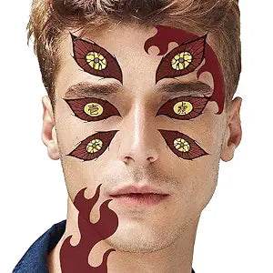 VZQI Demon Temporary Tattoos Cosplay Halloween Party