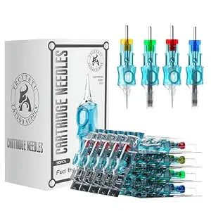 50 PCS Assorted Mixed #12 RL RS RM M1 Disposable Tattoo Needles