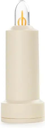 Barebones Flameless Candle  Vintage White, Rechargeable 4.5-Inch LED Candle with Magnetic Base, 50+ Hours of Light, 4 Lighting Modes  Indoor and Outdoor Ambient Lighting for RVs and Home Decor