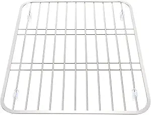 STOBAZA Stainless Steel Kitchen Sink Storage Rack 12.51X10.51X0.90In Tableware Draining Organizer Countertop Dish Drying Rack