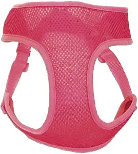Coastal Pet Comfort Soft Wrap Adjustable Dog Harness - Comfortable Harness for Dog - Adjustable Fit - Easy Step-in Design - Breathable Fabric Mesh - Pink Bright, 5/8" x 19"-23"