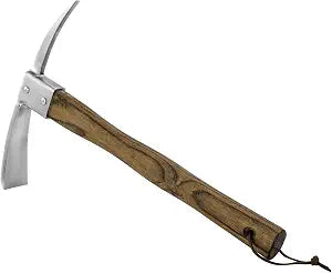 Haliaeetus Pick Axe, Stainless Steel Mattock, Garden Pick with Wood Handle