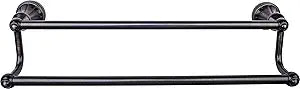 Top Knobs HUD7-TB Hudson Bath Double Towel Rod Bronze