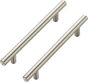 Ravinte 45 Pack 7.38 inch Cabinet Pulls Brushed Nickel Stainless Steel Kitchen Cupboard Handles Cabinet Handles, 5 inch Hole Center