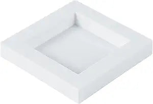 Restaurantware 2.5 x 2.5 Inch Dessert Plates 20 Disposable Appetizer Plates - For Cold Foods White Plastic Mini Serving Plates Serve Appetizers Or Desserts For Buffet Or Catered Events