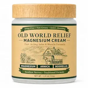 Magnesium Amish Cream, Total Nerve Soothing Formula Magnesium Lotion with Arnica, Boswellia, Arnica ��� MSM, 150g(1)