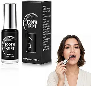 Black Tooth Paint, Black Out Teeth Makeup Solutiont, Cosplay Teeth