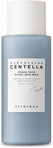SKIN1004 Hyalu TECA Glass Skin Milk, Hydrating Face Moisturizer for a Dewy Glow, Milky Toner with Hyaluronic Acid for Deep Moisture, Peptides for Elasticity, Korean Skin Care, 7.10 fl.oz / 210ml