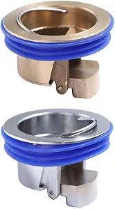 2Pcs Toilet Floor Drain Deodorizing Core, Brass Bathroom Water Drain Filter Floor Strainer Plug Drain Valve Odor-Resistant Drain Cover Floor Drain Backflow Preventer Sewer Core